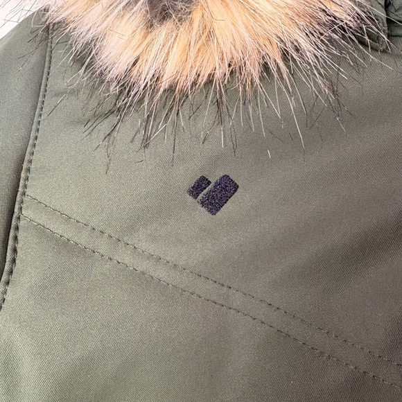 Obermeyer Womens Insulated Hooded Ski Jacket Olive Green 4 Thermore Insulated - Picture 14 of 14